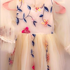 Floral sheer dress. Great condition. Size 5.